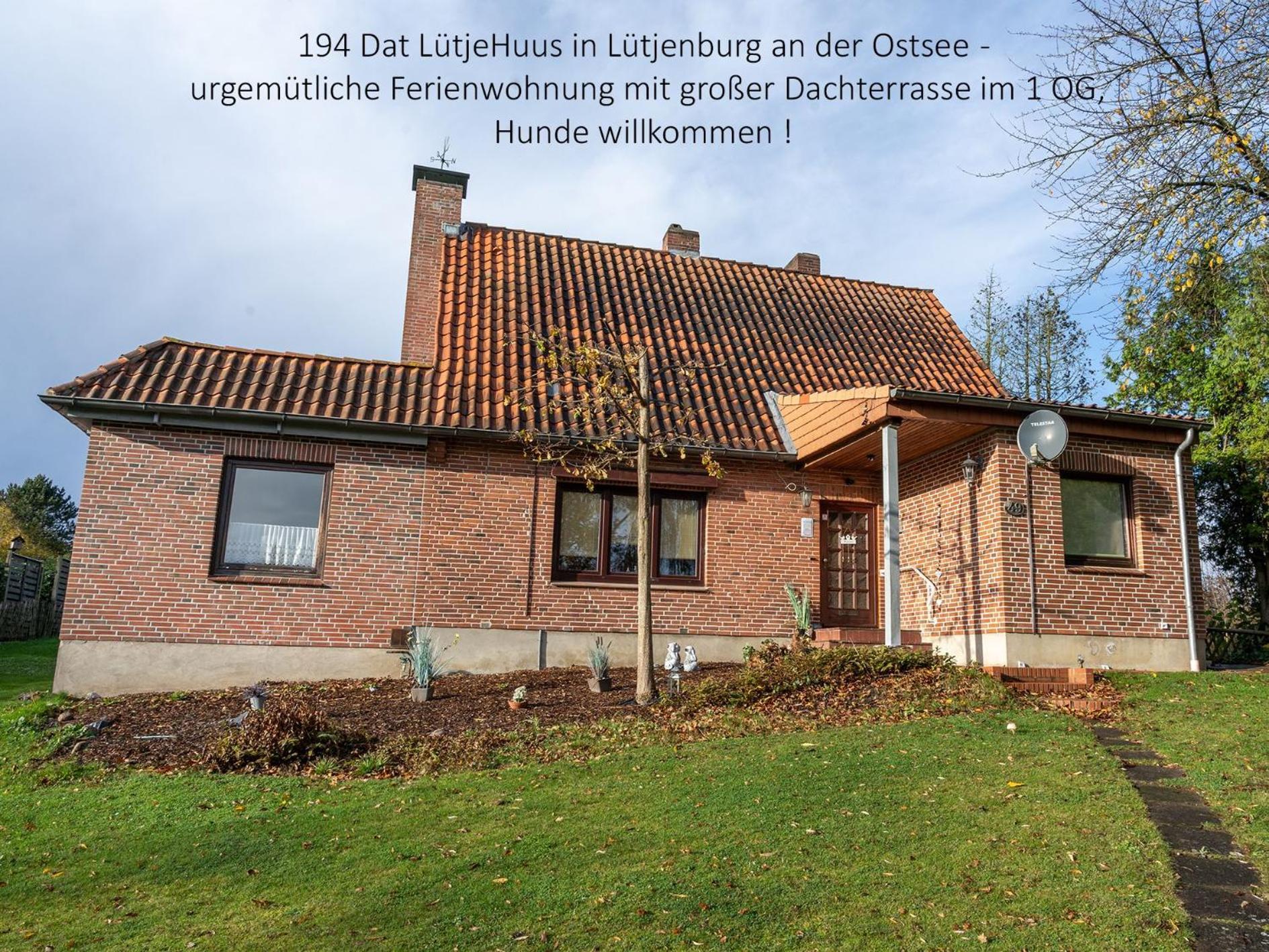194 Fewo Dat Luetjehuus Mit Dachterrasse Im Ersten Stock Luetjenburg Exterior photo